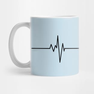 Dachshund Love Heartbeat Design for Dog Lovers Mug